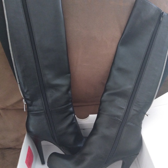 Aldo black leather boots - Picture 2 of 4